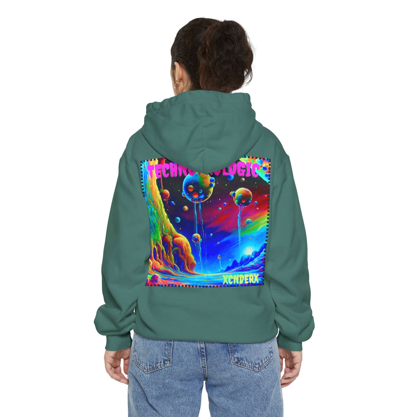 Technofrologic Unisex Hoodie(Retro) with Colorful Artwork (Limited Edition Until June 2025)