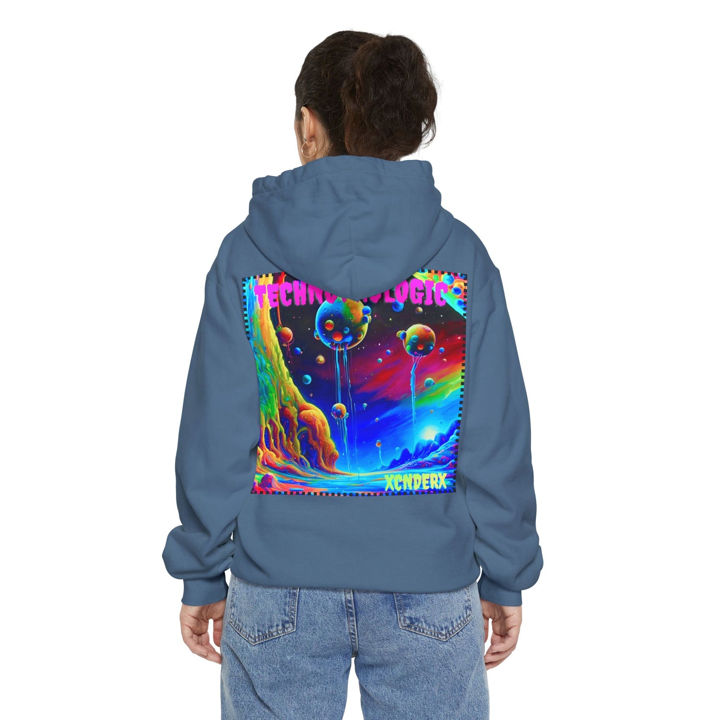 Technofrologic Unisex Hoodie(Retro) with Colorful Artwork (Limited Edition Until June 2025)
