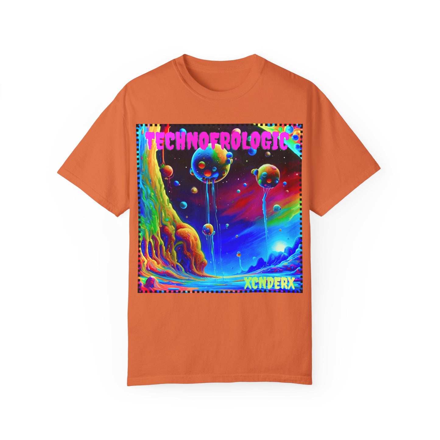 Vibrant Technological Dream Unisex T-Shirt - Colorful Space Art Tee