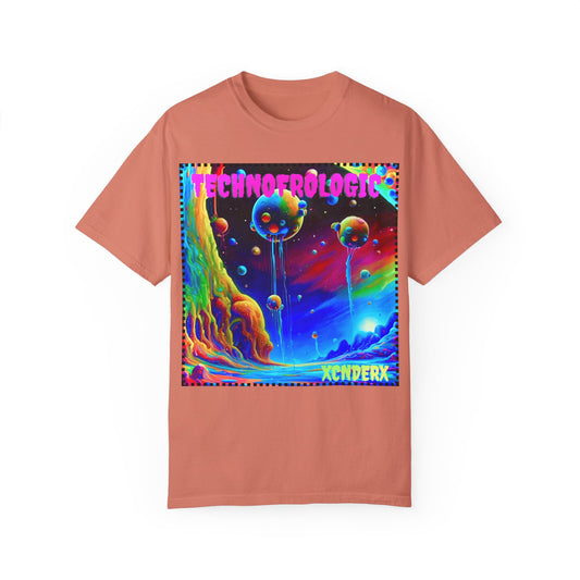 Vibrant Technological Dream Unisex T-Shirt - Colorful Space Art Tee