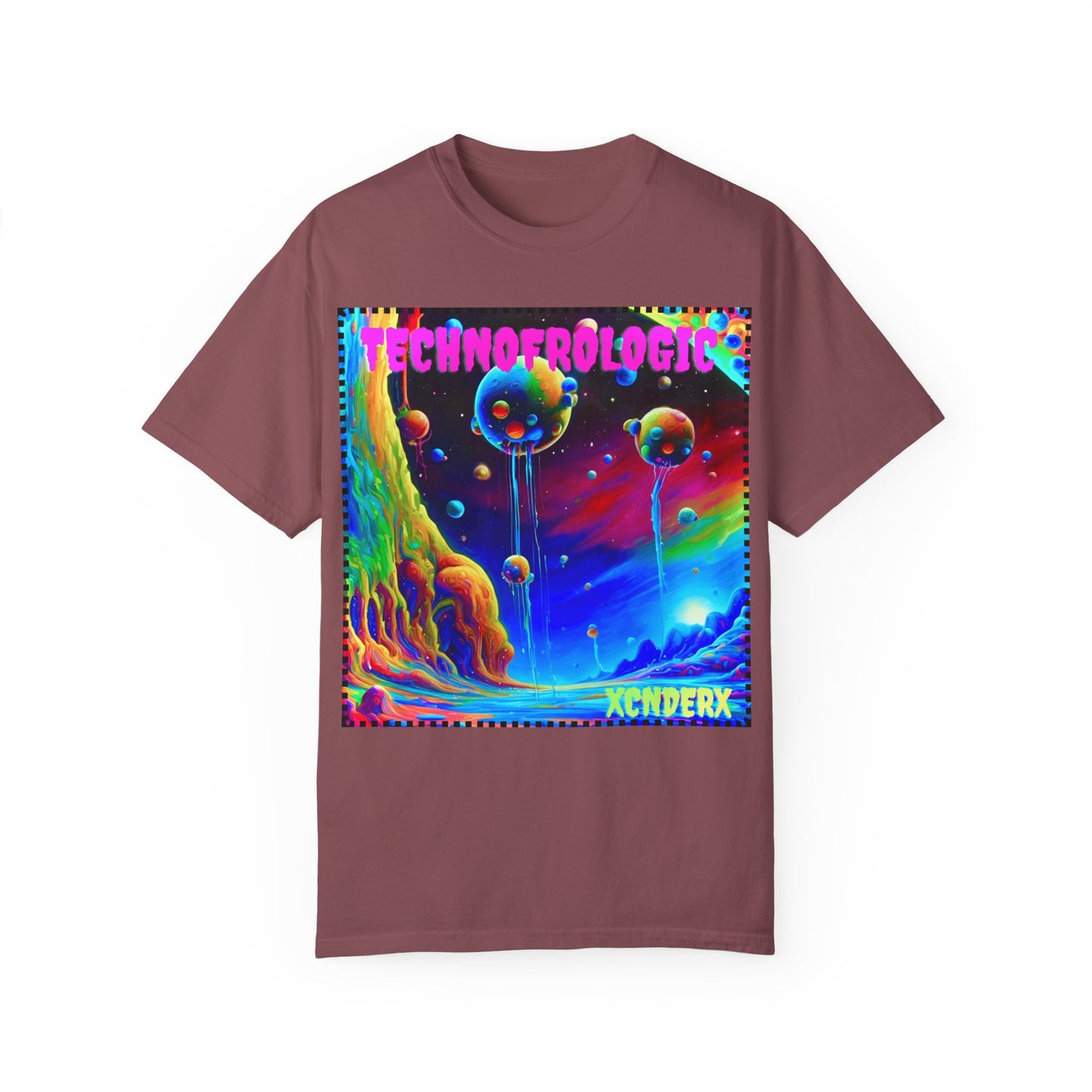 Vibrant Technological Dream Unisex T-Shirt - Colorful Space Art Tee